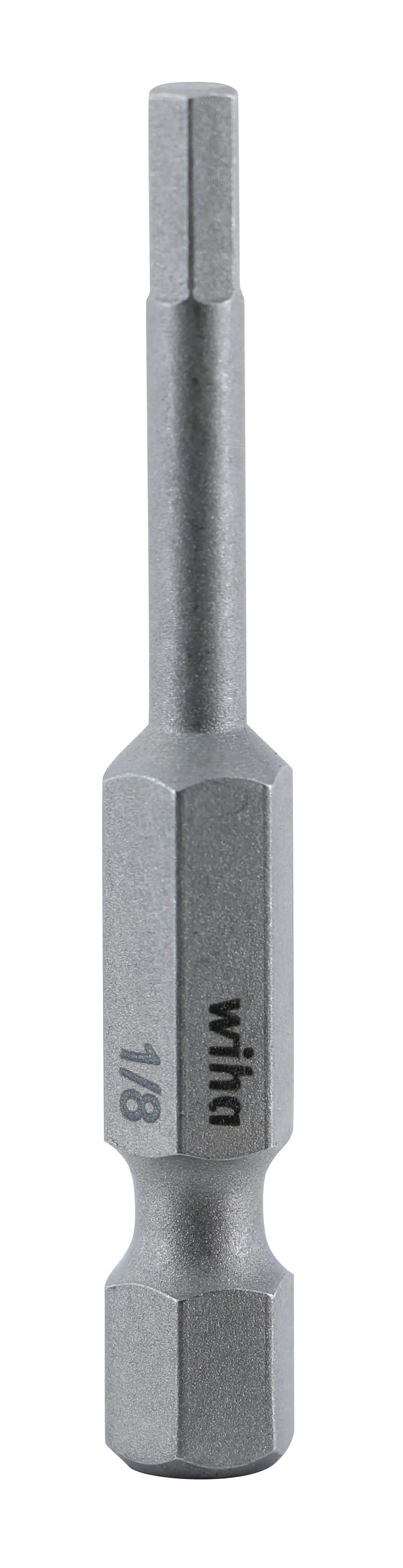 Wiha 74313, Hex Inch Power Bit 1/8 x 50mm Wiha