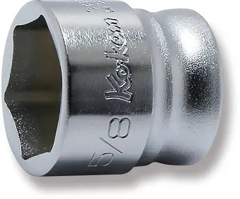 Ko-ken Tools 3/8 in Square Drive 6-Point SAE Z-Series Socket, 5/8 in - 3400AZ-5/8