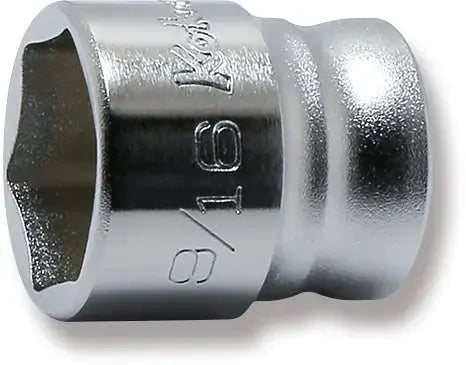 Ko-ken Tools 3/8 in Square Drive 6-Point SAE Z-Series Socket, 9/16 in - 3400AZ-9/16