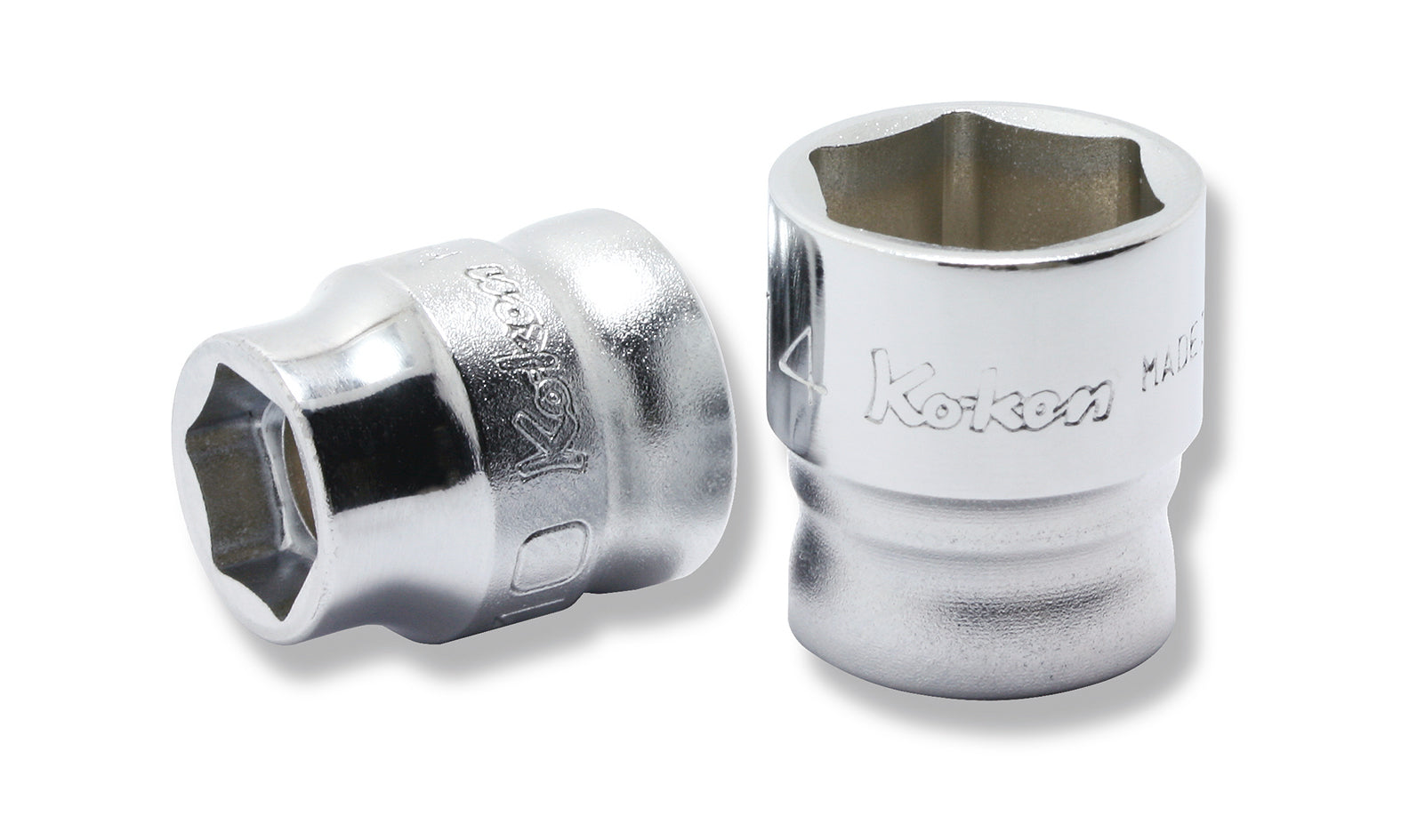 Ko-ken Tools 3/8 Sq. Dr. 6-Point Z-Series Metric Chrome Socket in 14mm