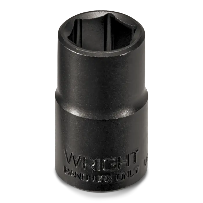 Wright Tool 3/8 in Drive 6-Point Standard SAE Black Industrial Hand Socket, 1 in - WT 33032 Socket Wright Tool
