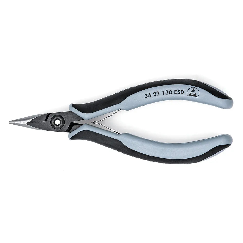 Knipex 34 22 130 ESD KN | Precision Electronics Pliers, Half Round Tips, ESD Knipex