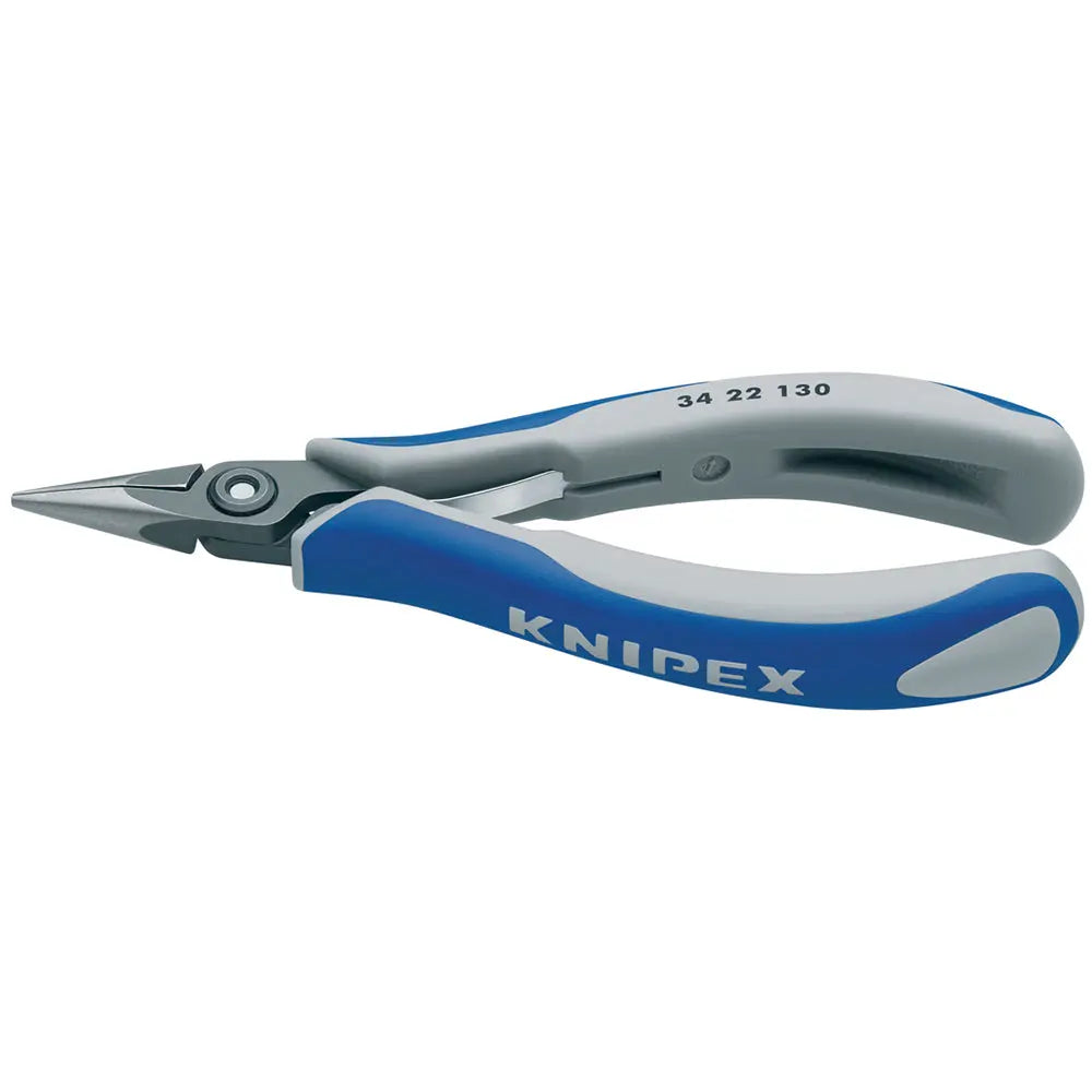 Knipex 34 22 130 KN | Precision Electronics Pliers, Half Round Tips, Multi-Component Knipex