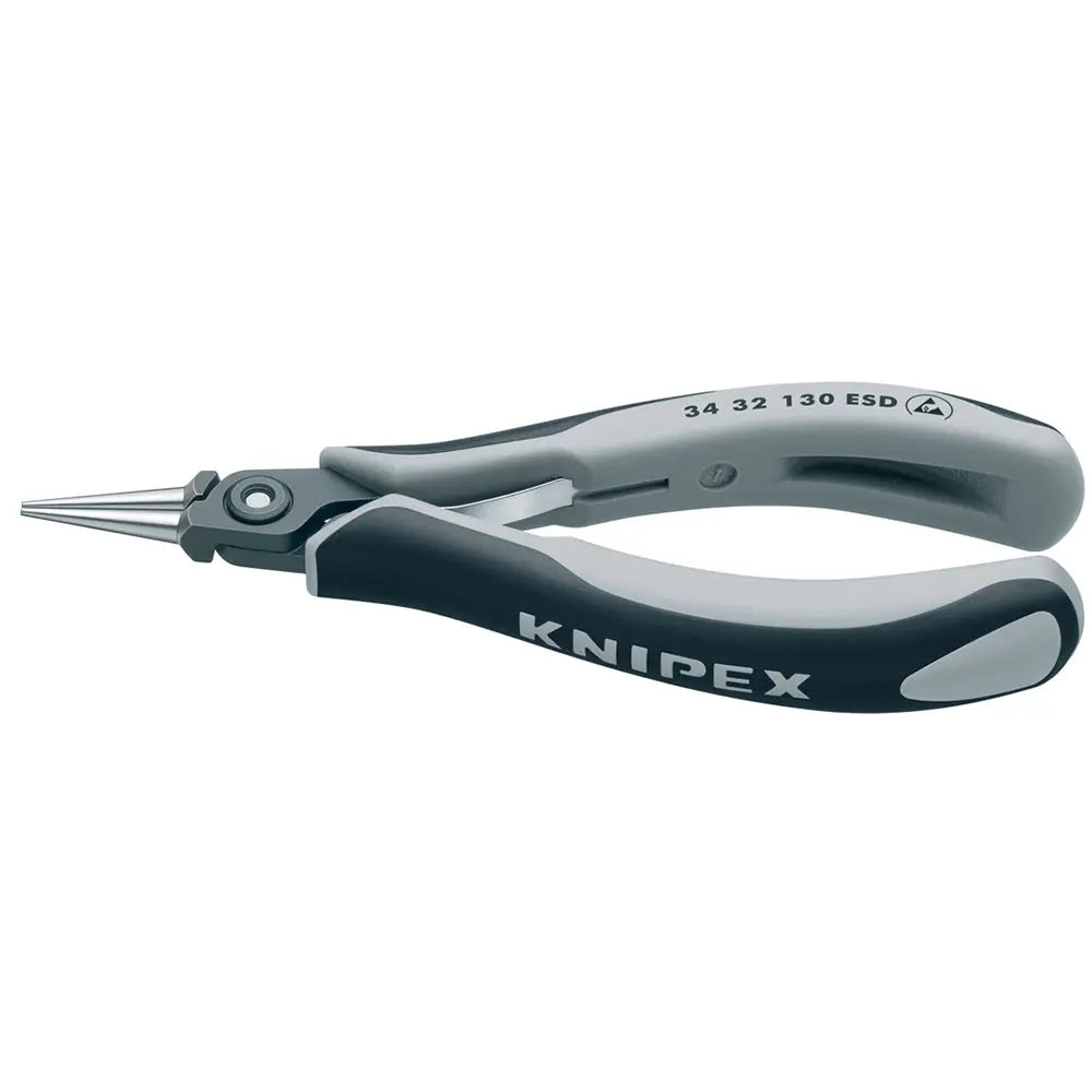 Knipex 34 32 130 ESD KN | Precision Electronics Pliers, Round Tips, ESD Knipex