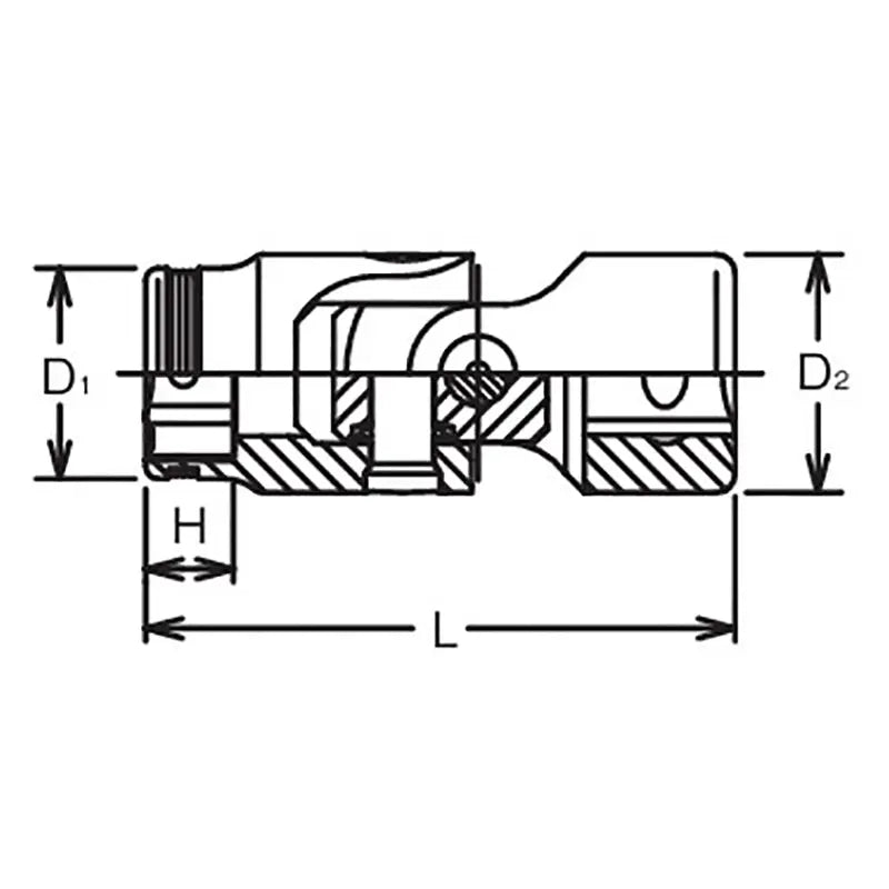 Ko-ken Tools 3/8 Sq. Dr. Universal NUT GRIPÂ® Socket - 12mm Ko-ken Tools