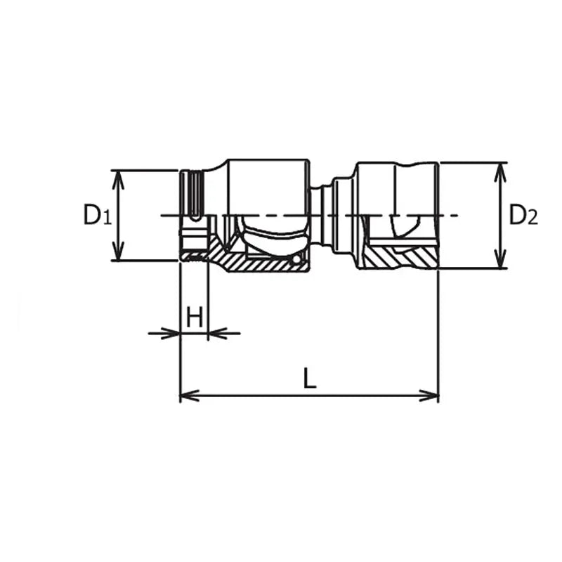Ko-ken Tools 3/8 Sq. Dr. Z-series Universal NUT GRIPÂ® Socket 14mm Ko-ken Tools