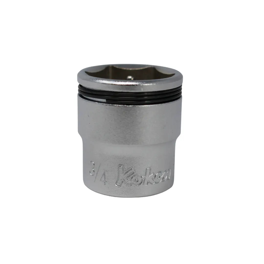 Ko-ken Tools 3/8 Sq. Dr. SAE Nut Grip Chrome Socket in 3/4 Ko-ken Tools