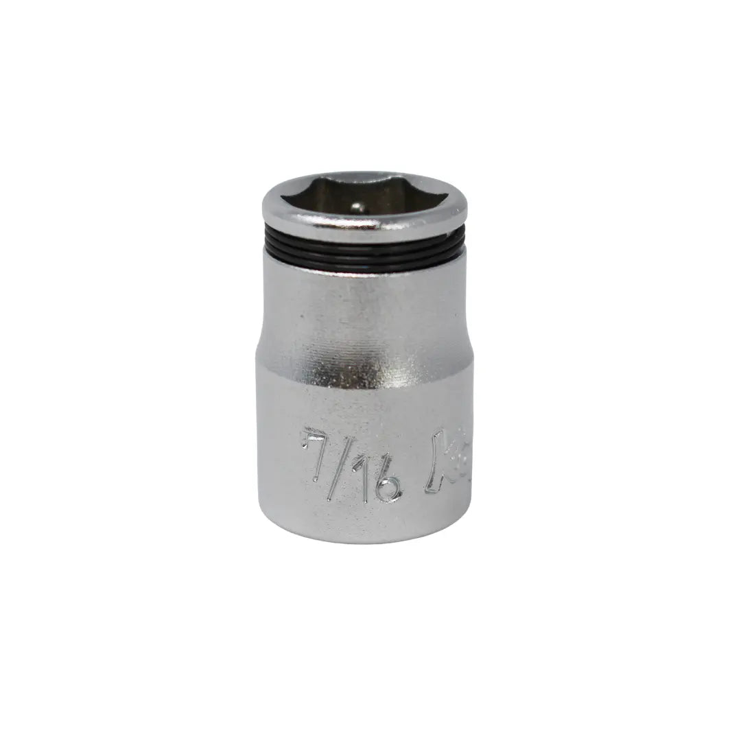 Ko-ken Tools 3/8 Sq. Dr. SAE Nut Grip Chrome Socket in 7/16 Ko-ken Tools