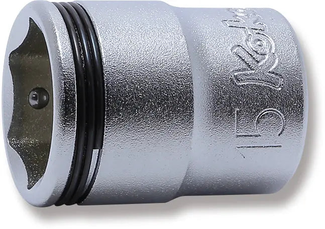 Ko-ken Tools 3/8 Sq. Dr. Socket 15mm Nut Grip Length 27mm Ko-ken Tools