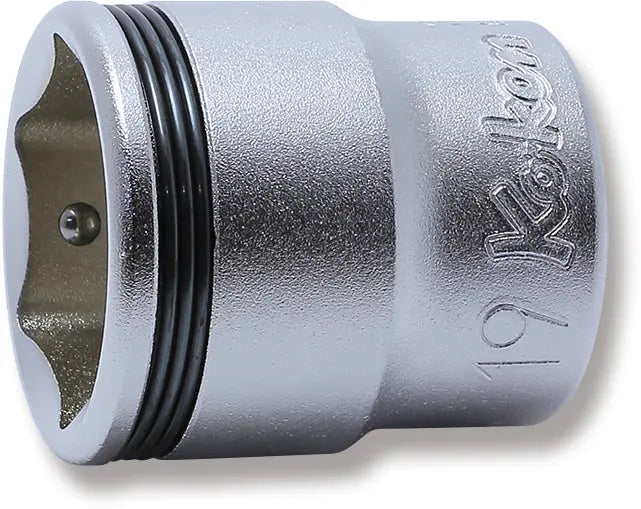 Ko-ken Tools 3/8 Sq. Dr. Socket 19mm Nut Grip Length 29mm Ko-ken Tools
