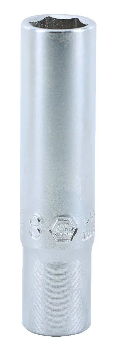Wiha 33345, 1/4" Dr. Deep Socket Inch, 6 Pt, 8.0mm Wiha
