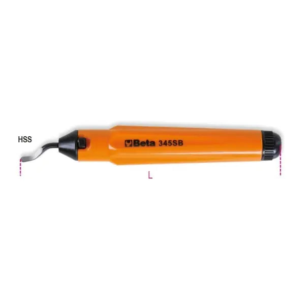 Beta Tools (Article# 345SB) Deburring Tool with Revolving Replacement Blade - BT 3450010 Beta Tools