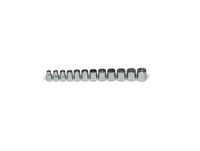 Wright Tool 12 Piece 3/8 in Drive 12-Point Standard Metric Socket Set, 8 - 19mm - WT 349 Socket Set Wright Tool