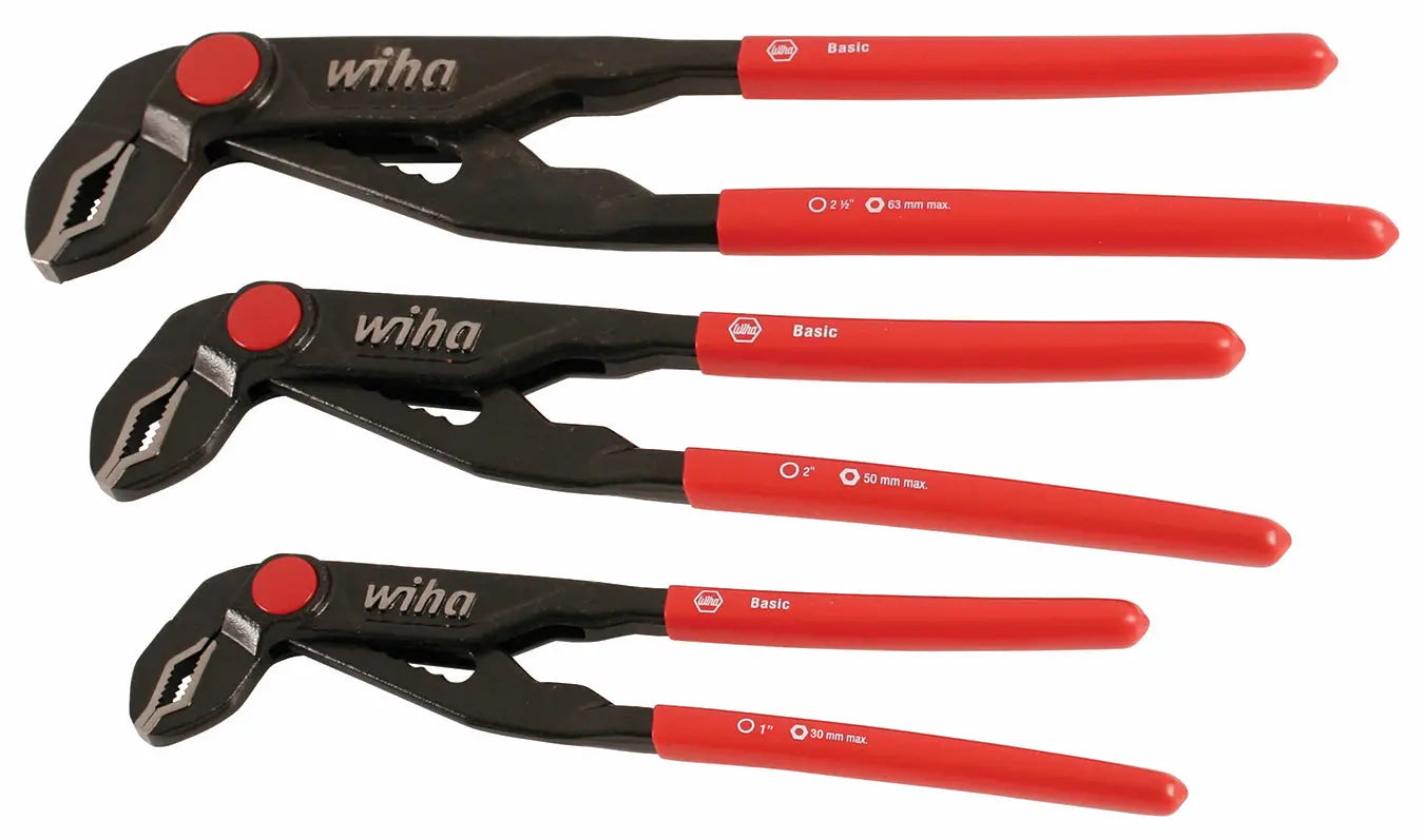 Wiha 32669, Soft Grip Adjust Water Pump Pliers Set Wiha