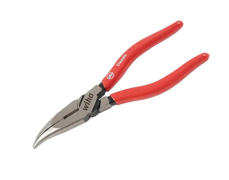 Wiha 32625, Soft Grip Bent Long Nose Pliers 8" Wiha