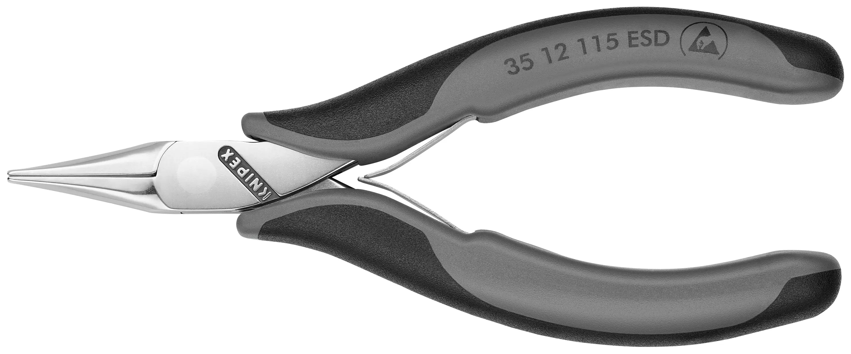 Knipex 35 12 115 ESD KN | Electronics Pliers, Flat Tips, ESD Knipex