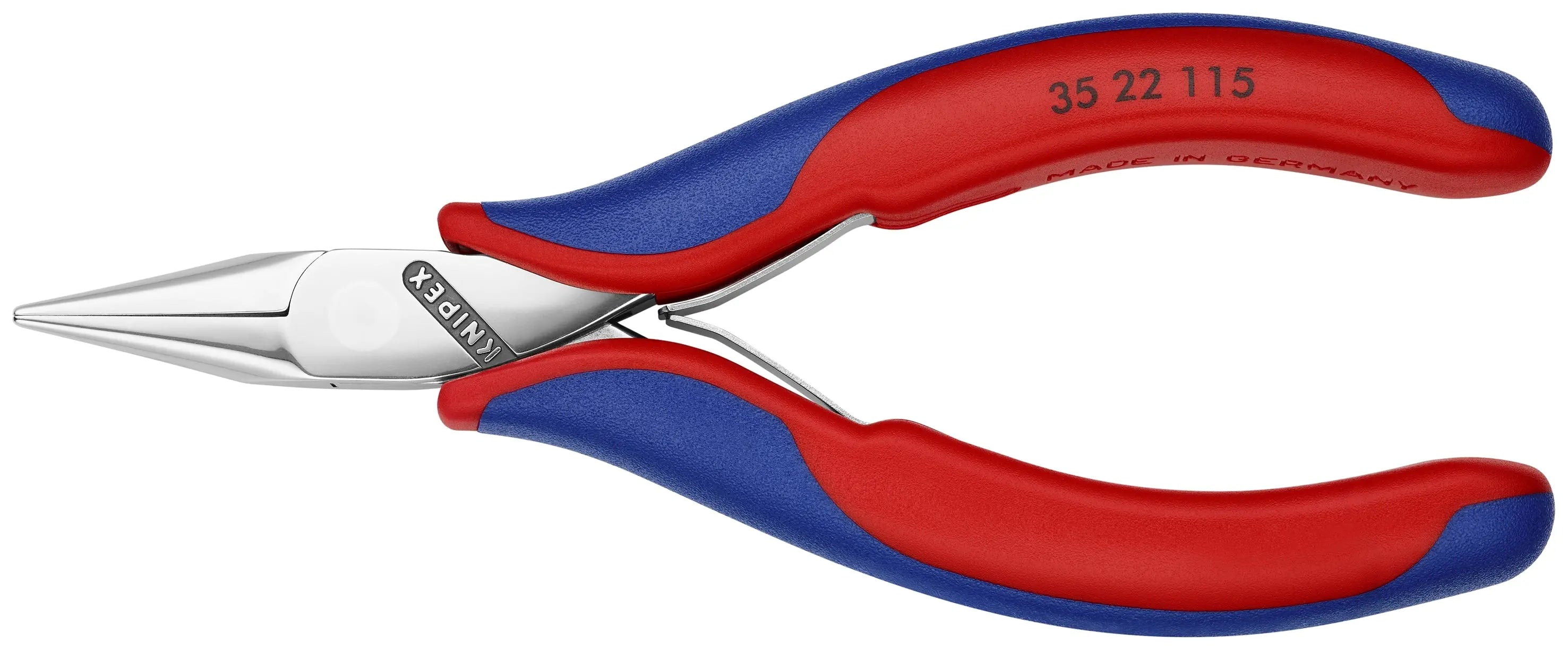 Knipex 35 22 115 KN | Electronics Pliers, Half Round Tips, Multi-Component Knipex