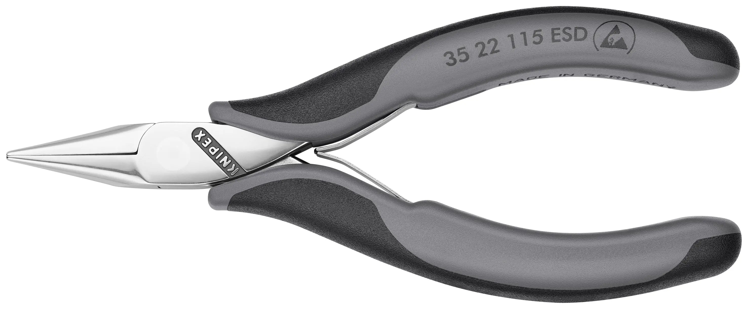 Knipex 35 22 115 ESD KN | Electronics Pliers, Half Round Tips, ESD Knipex