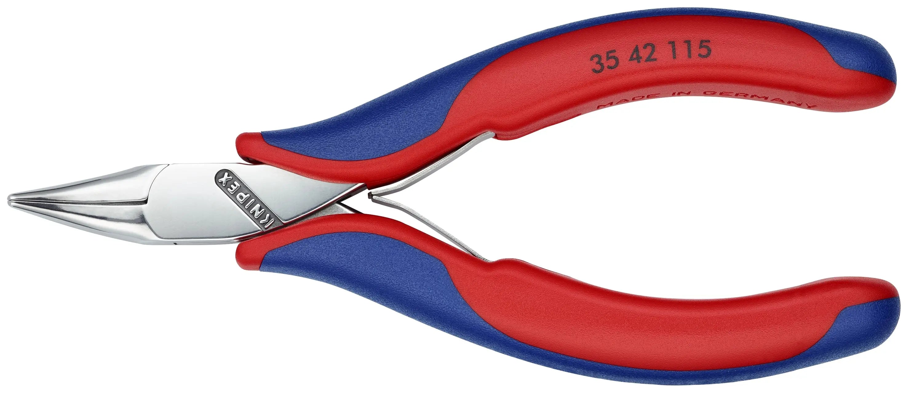 Knipex 35 42 115 KN | Electronics Pliers, Half Round Tips, 45 degree Angled, Multi-Component Knipex