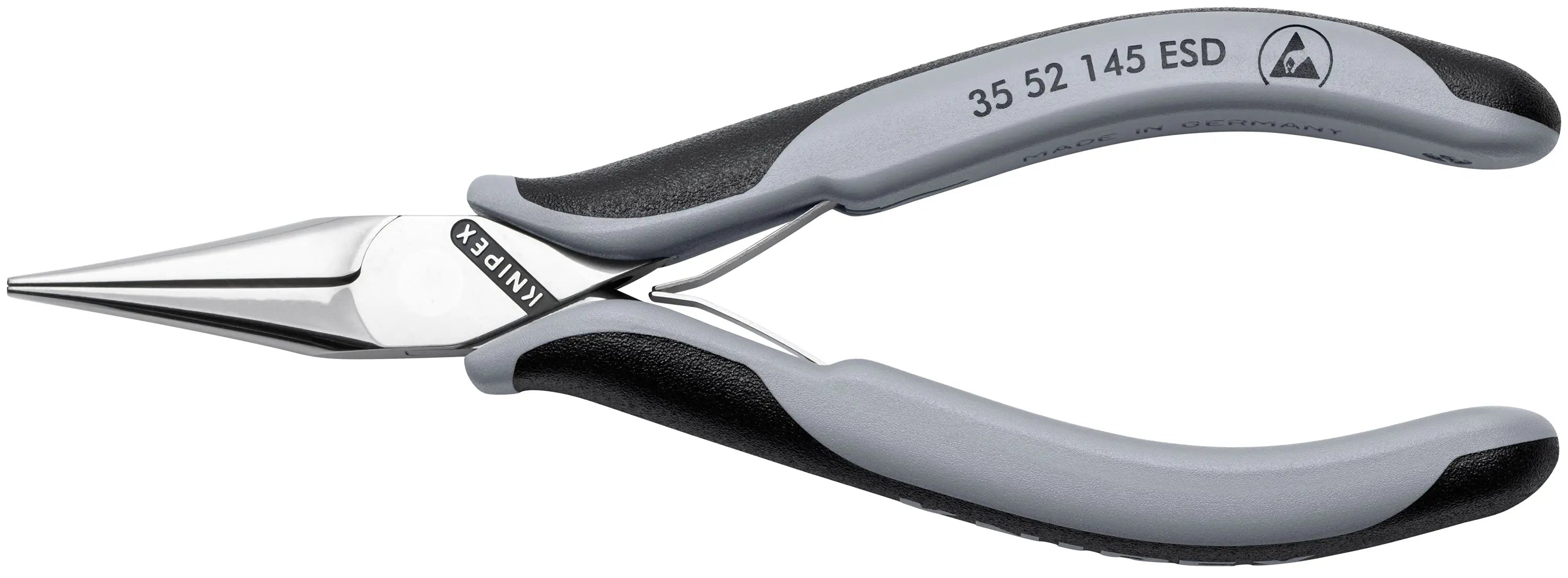KNIPEX 35 52 145 ESD | 5 3/4" Electronics Pliers-Flat Tips, ESD Handles Knipex