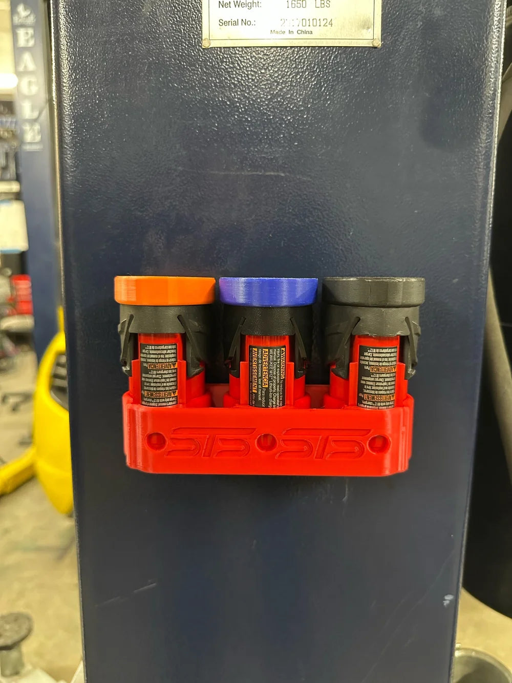 STS Auto Design Milwaukee M12 Magnetic Battery Holder - STSMW12BHBK