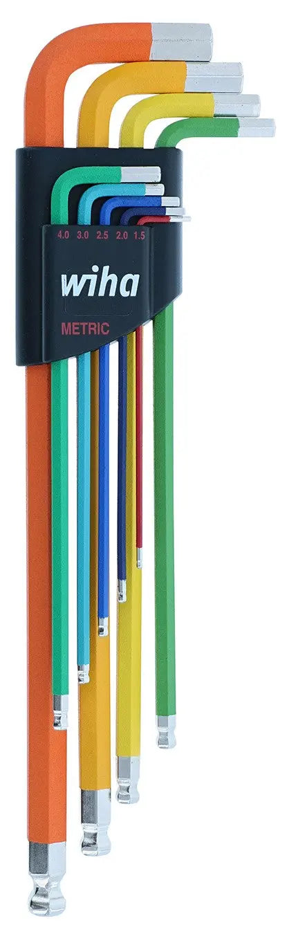 Wiha 66980, Color Coded Hex L-Keys 9 Pc Metric Wiha