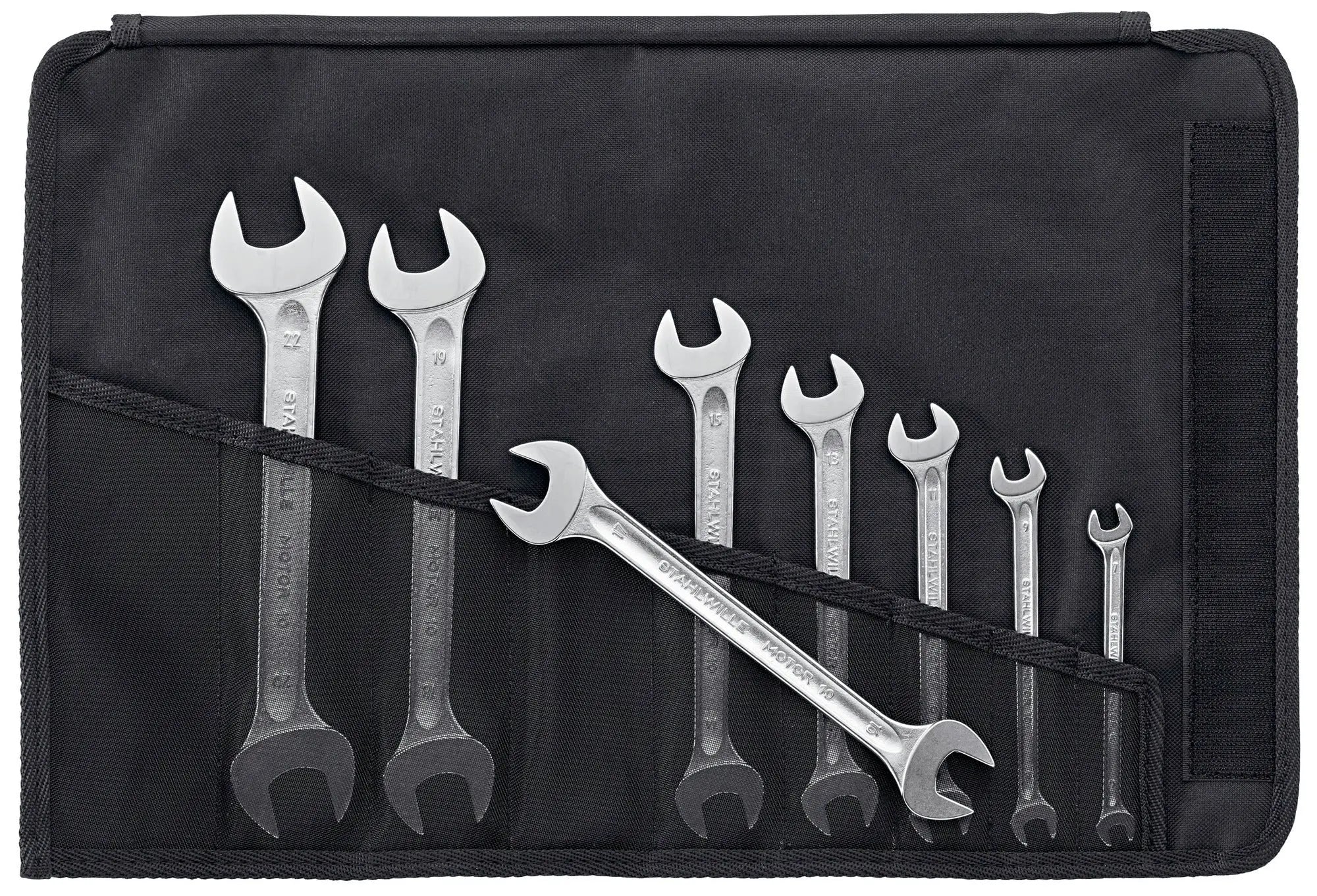 Stahlwille Set of 8 Double Open Ended Wrench, 6 x 7 - 20 x 22 - ST 96400305 Stahlwille