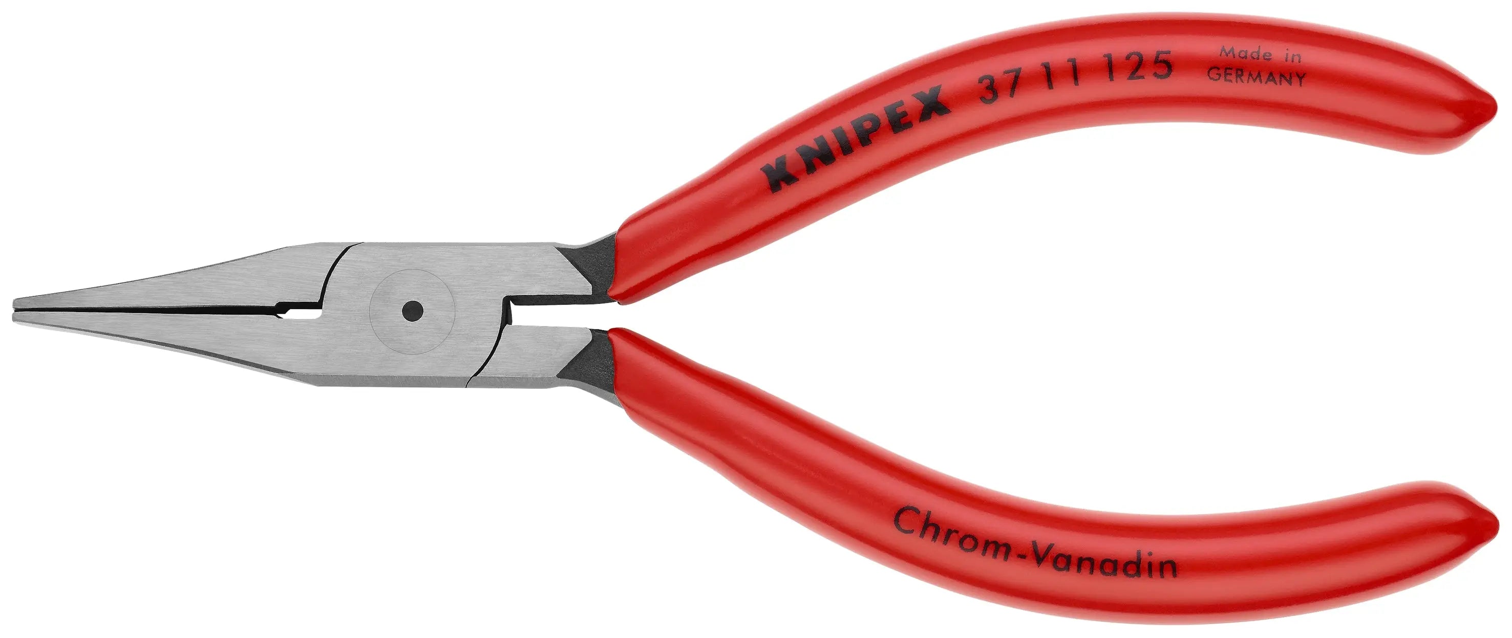 Knipex 37 11 125 KN | Electronics Gripping Pliers, Flat Wide Tips Knipex