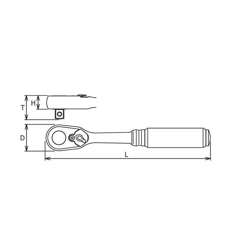 Ko-ken Tools Z-Series 3/8" Sq.Dr. Reversible Ratchet, L=280mm (72 Teeth) Ko-ken Tools