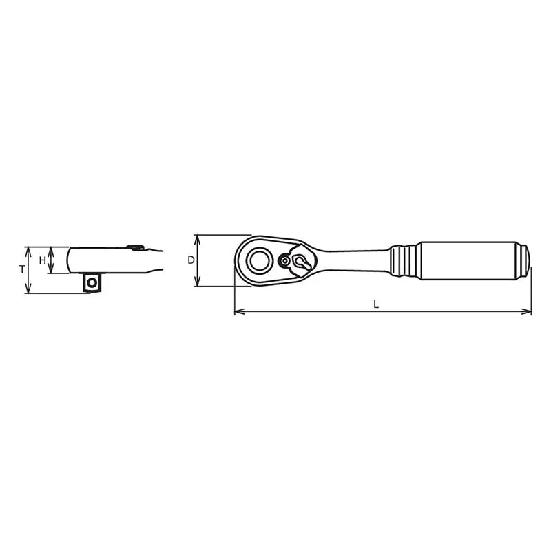 Ko-ken Tools 3/8" Sq.Dr. Ratchet Handle 72 teeth Length 280mm Quick Release Z-series Ko-ken Tools