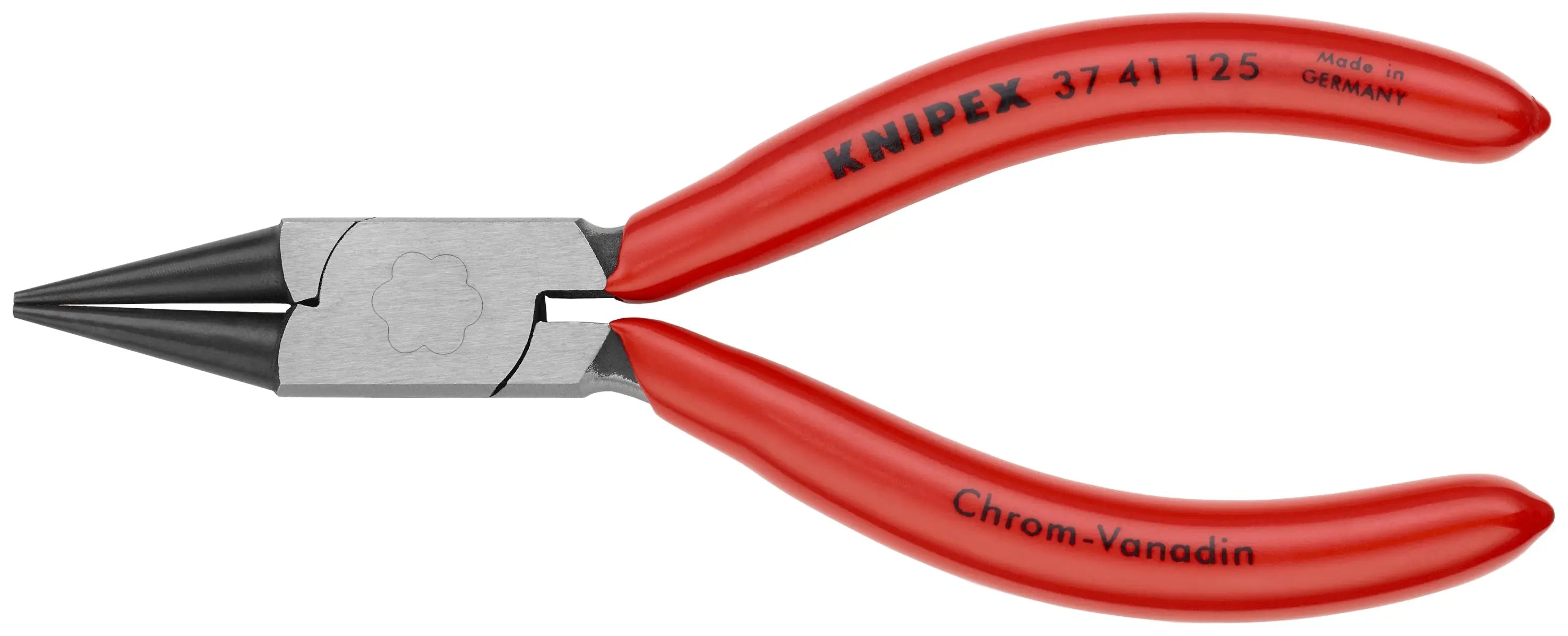 Knipex 37 41 125 KN | Electronics Gripping Pliers, Round Pointed Tips Knipex