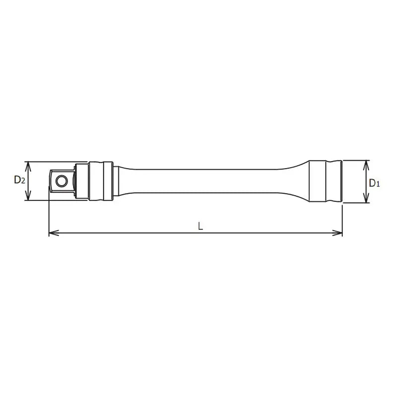 Ko-ken Tools 3/8 Sq. Dr. Locking Z-Series Extension Bar 3/8 Square Length 125mm Ko-ken Tools