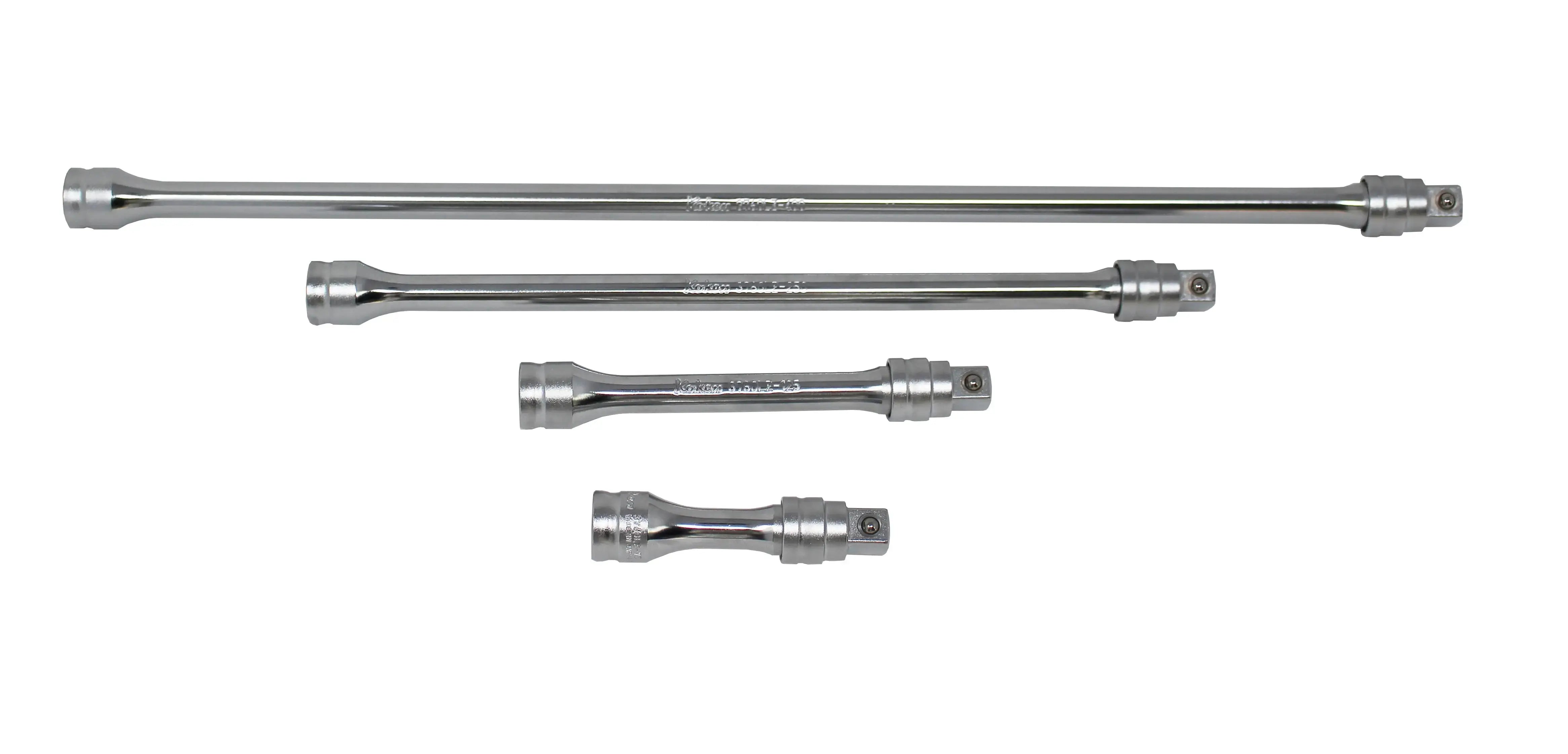 Ko-ken Tools Set of 4 3/8 in Square Drive Locking Z-series Extension Bar - KB-3760LZ/4