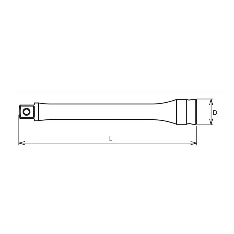 Ko-ken Tools 3/8 Sq. Dr. Extension Bar 3/8 Square Length 250mm Z-series Ko-ken Tools