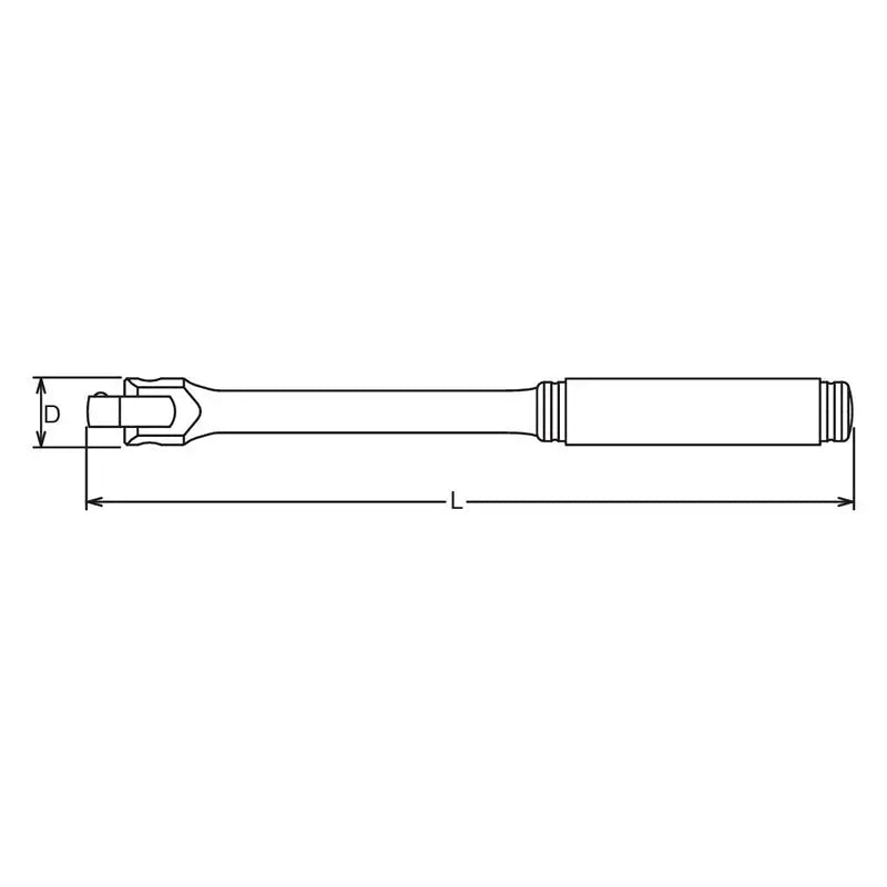 Ko-ken Tools 3/8 Sq. Dr. Hinge Handle Length 250mm Metal Handle Ko-ken Tools