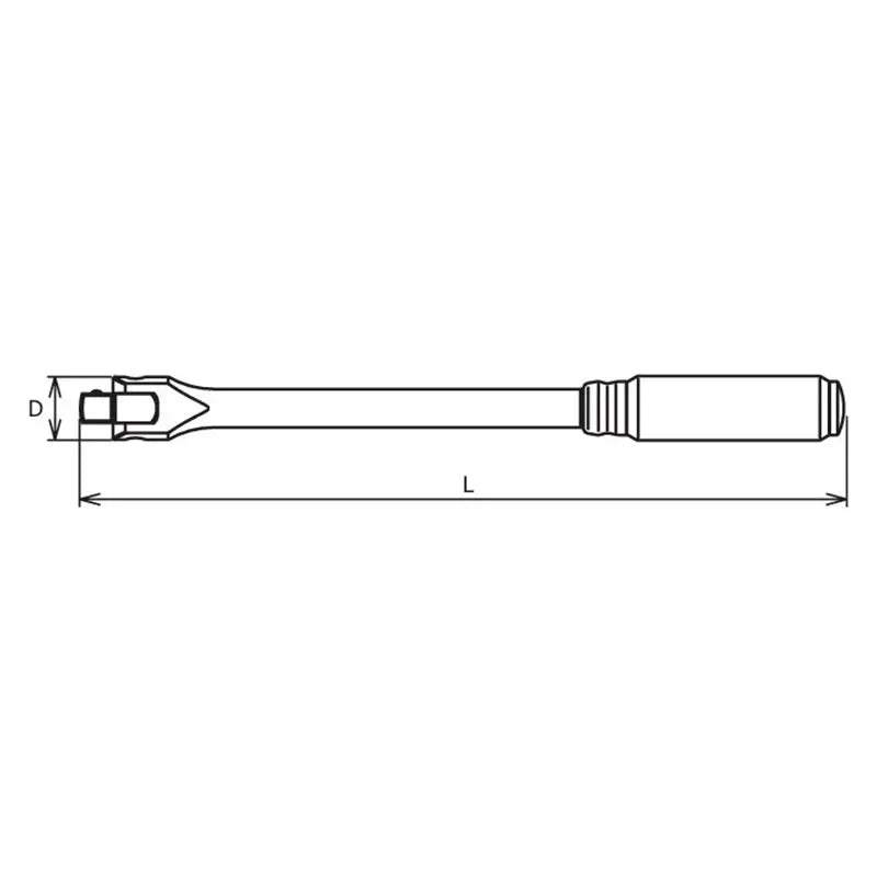Ko-ken Tools 3/8 Sq. Dr. Hinge Handle Length 400mm Z-series Ko-ken Tools