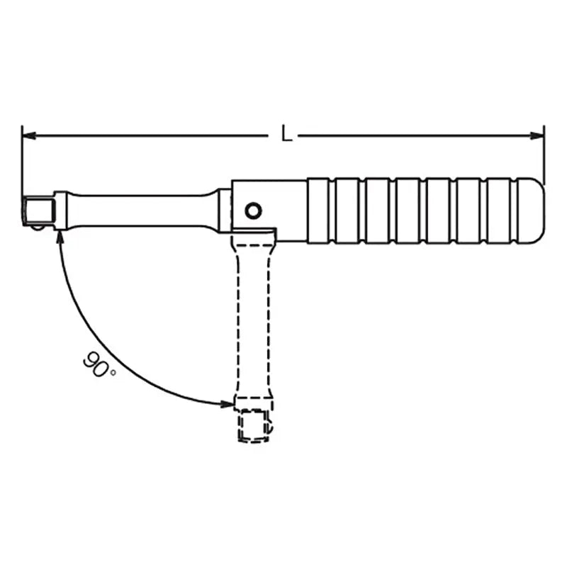Ko-ken Tools 3/8 Sq. Dr. Spinner Handle Folding Length 170mm Ko-ken Tools