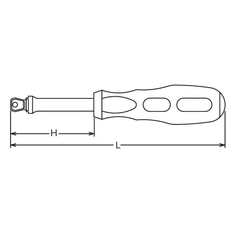 Ko-ken Tools 3/8 Sq. Dr. Spinner Handle Wobble-Fix Length 230mm Ko-ken Tools