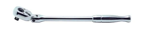 Ko-ken Tools 3/8 Sq. Dr. Ratchet Handle 24 teeth Flexible Head Length 265mm Push Button Polished Handle Ko-ken Tools