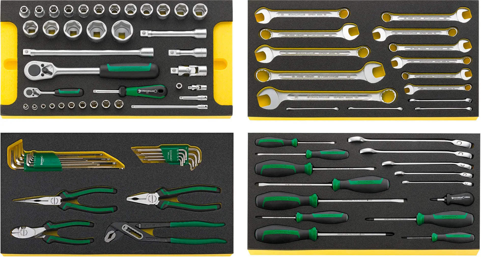 Stahlwille Set of 89 Assortment Tool for Trolley No. 13217 with TCS Insert - ST 97842803 Stahlwille