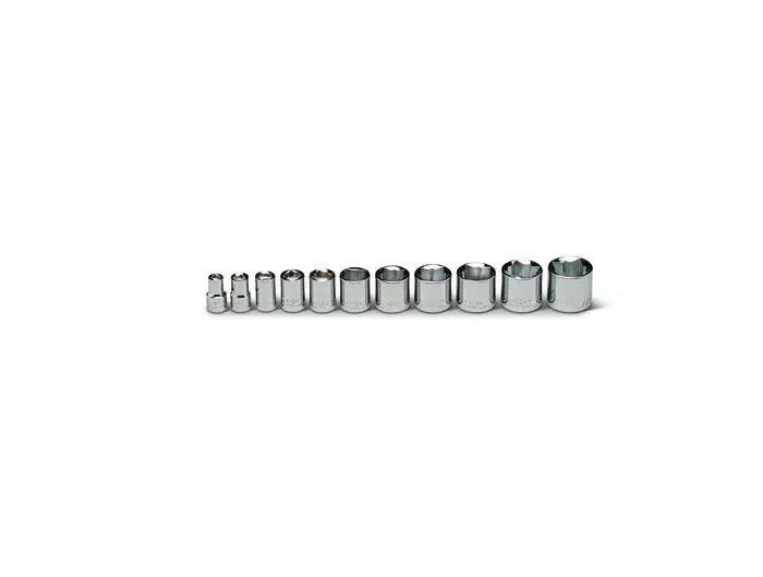 Wright Tool 11 Piece 3/8 in Drive 8-Point Standard SAE Socket Set, 1/4 - 7/8 in - WT 379 Socket Set Wright Tool