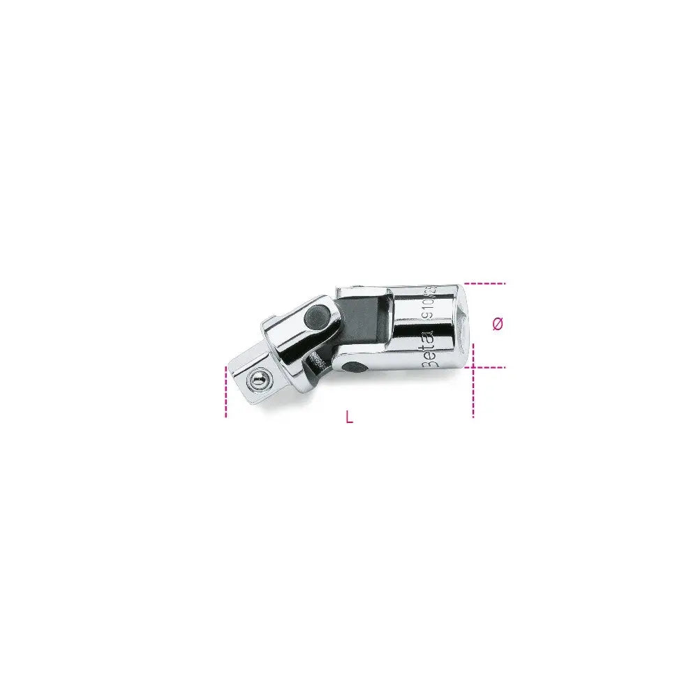 Beta Tools (Article# 910/25) Universal Joint, 3/8 in Drive, Chrome-Plated - BT 9100830 Beta Tools