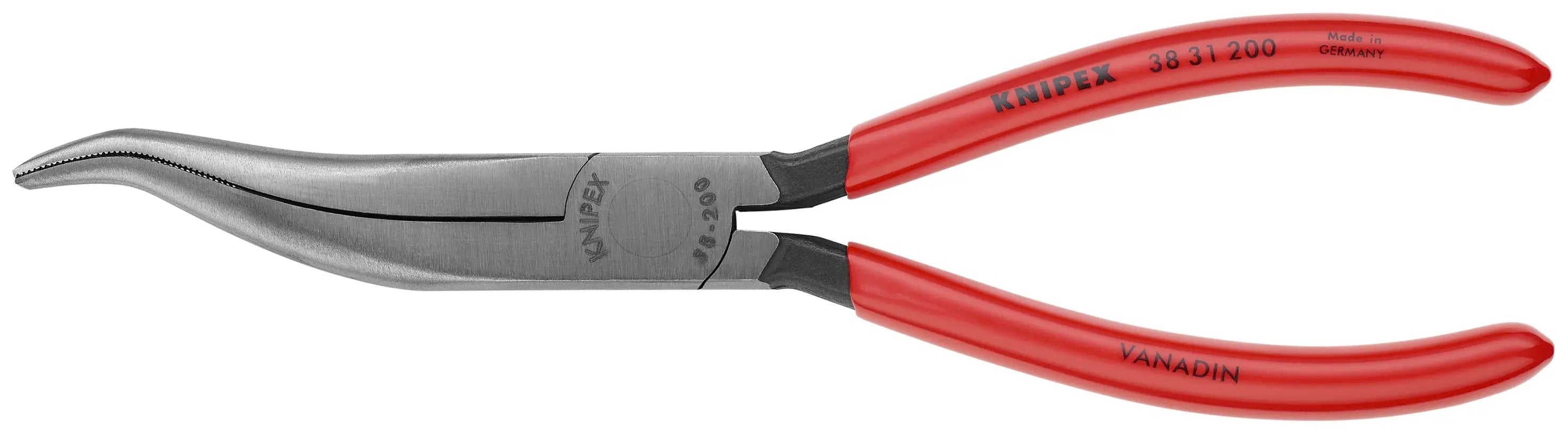 Knipex 38 31 200 KN | Long Nose Pliers W/O Cutter, S Shape Knipex