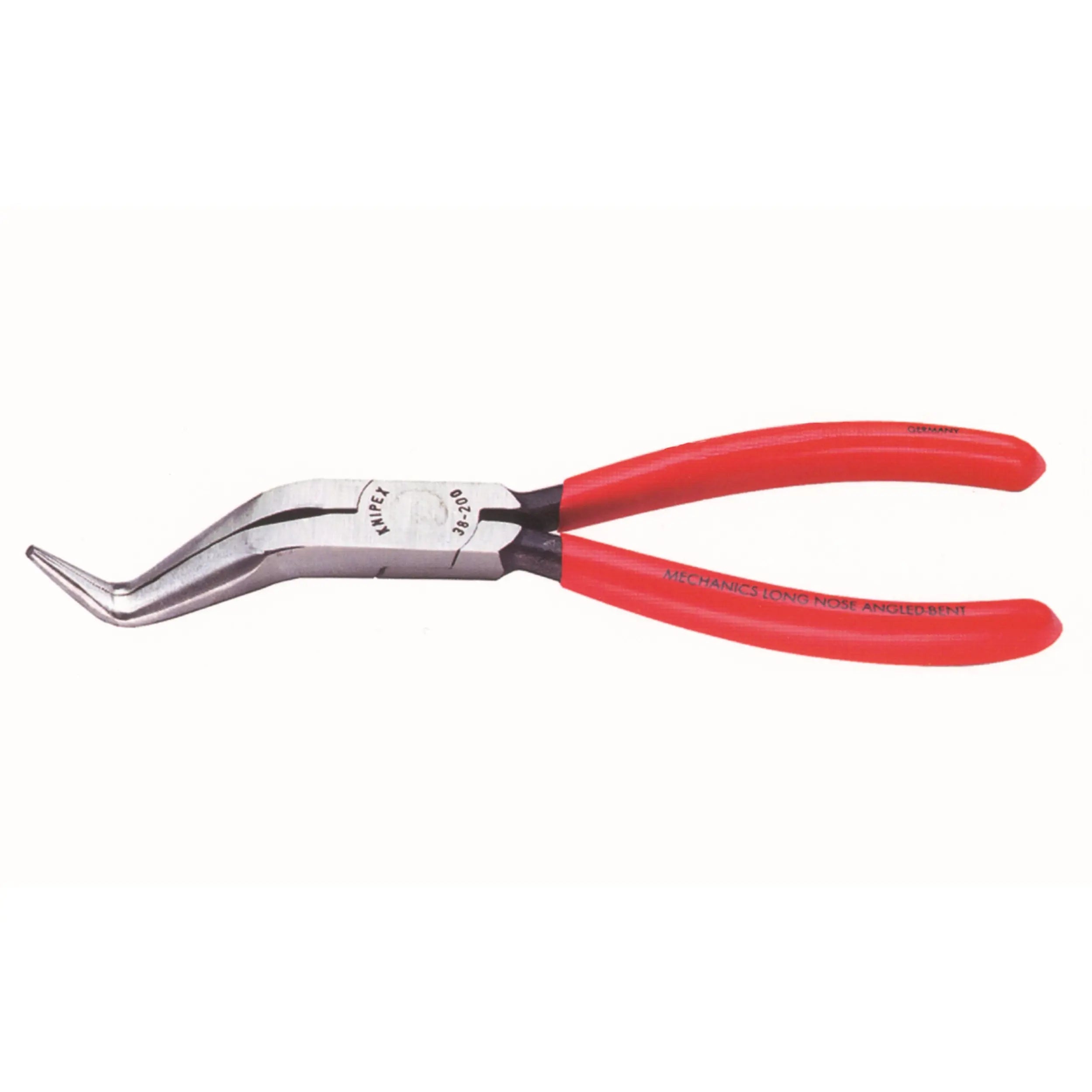 Knipex 38 81 200 B KN | Long Nose Pliers W/O Cutter, Double Angled Knipex