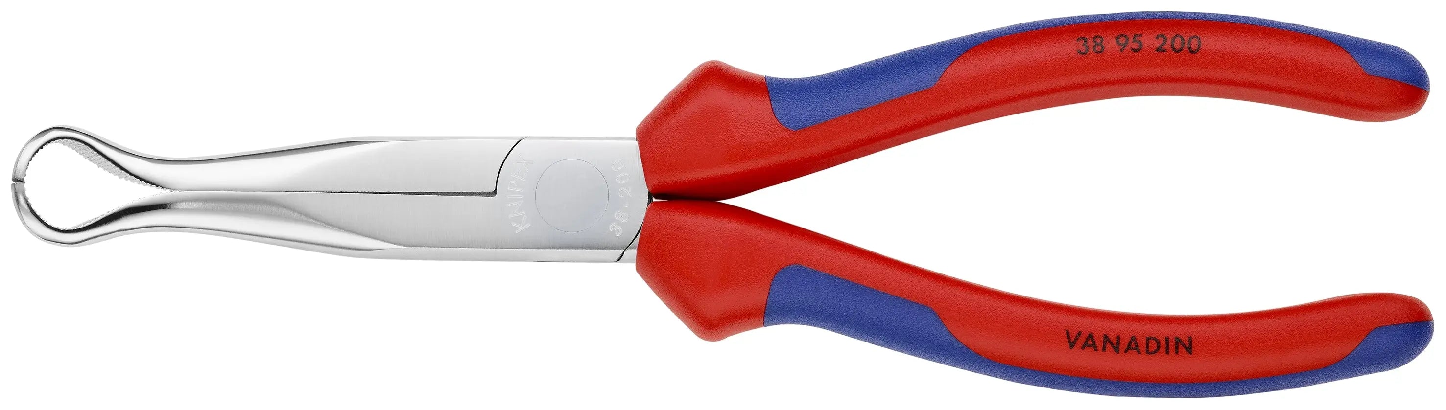 Knipex 38 95 200 KN | Long Nose Pliers for Spark Plugs, Chrome, Multi-Component Knipex