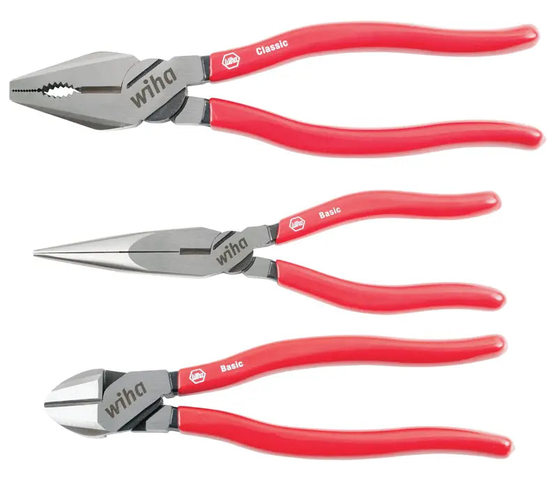Wiha 32698, Soft Grip Pliers & Cutters 3 Pc. Set Wiha