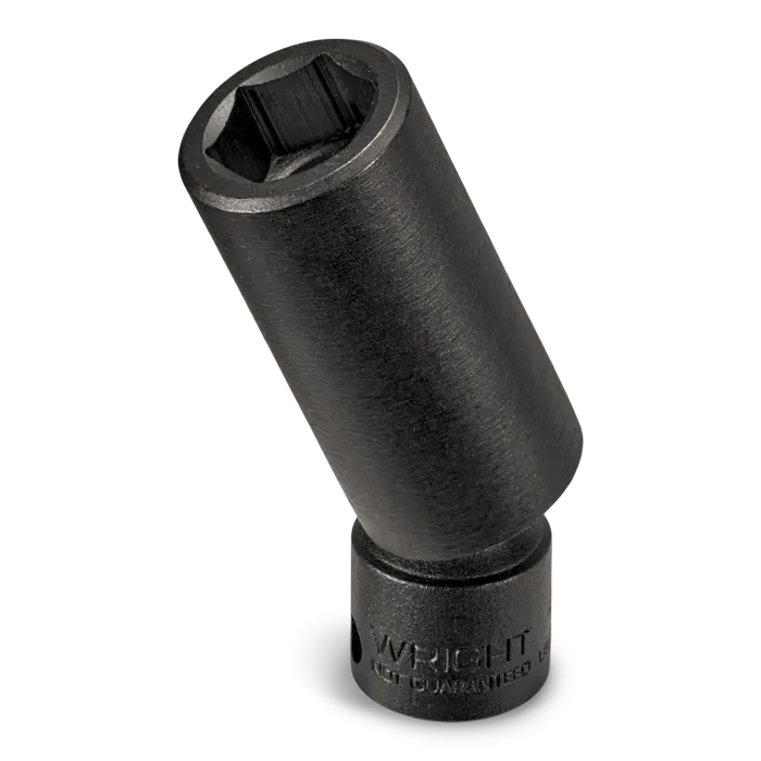 Wright Tool 3/8 in Drive 6-Point Deep Metric Black Oxide Universal Power Socket, 12mm - WT 39-52MM Socket Wright Tool