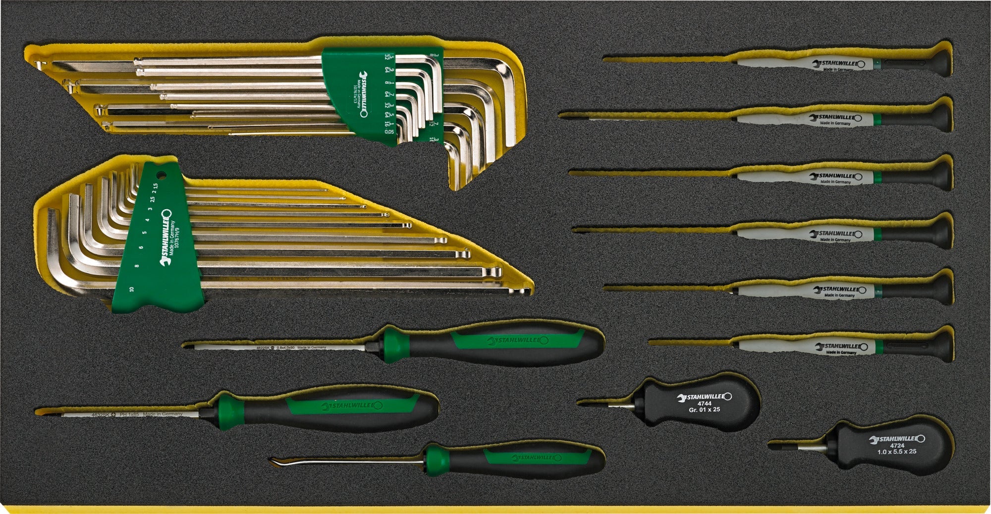 Stahlwille Set of 206 7-Drawer AOG-Kit for Aircraft with Tool Trolley No. 13217 - ST 98814915 Stahlwille