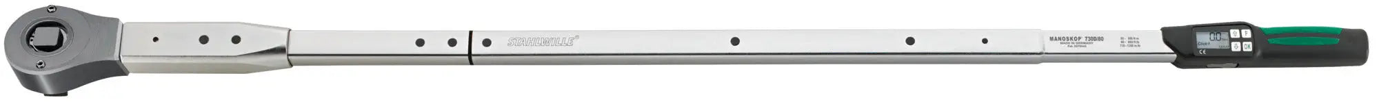 Stahlwille MANOSKOP Service/Series Torque Wrench with Reversible Ratchet, Size 80 - ST 96501880 Stahlwille