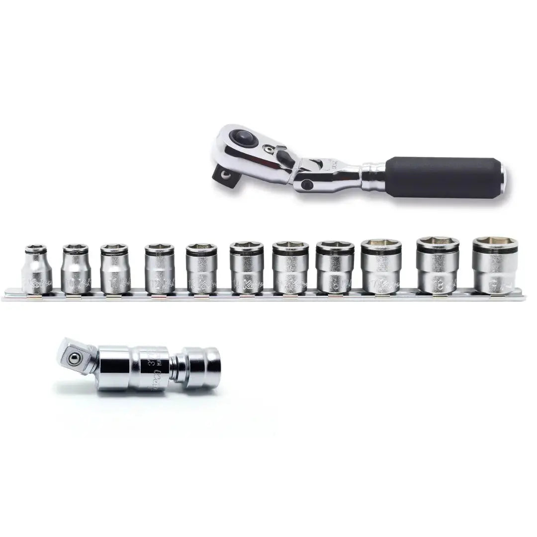 Ko-ken Tools 3/8 in Nut Grip and Z-Series Starter Bundle Set with Quick Release - KB-3B5ZB